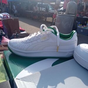 White/green pumas...size 10 men